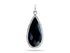 Pave Diamond & Black Onyx Drop Pendant, (DGM-8009)